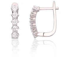 Diamond Sky Jewelry Sidabriniai auskarai su cirkoniais „Confetti III“