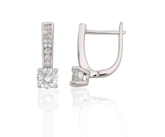 Diamond Sky Jewelry Sidabriniai auskarai su cirkoniais „Junona XIII“