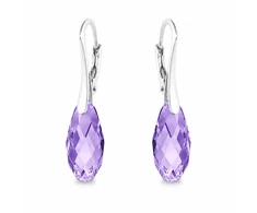 Diamond Sky Jewelry Sidabriniai auskarai „Enchanté (Tazanite)“ su Swarovski® kristalais