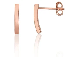 Diamond Sky Jewelry Sidabriniai auskarai „Auksinis Takas II“