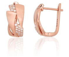 Diamond Sky Jewelry Sidabriniai auskarai su cirkoniais „Aurelia“