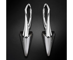 Diamond Sky Jewelry Sidabriniai auskarai „Spike II (Sidabrinis Night)“ su Swarovski® kristalais