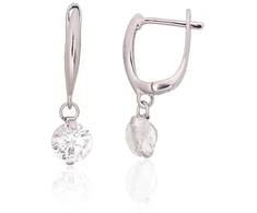 Diamond Sky Jewelry Sidabriniai auskarai su cirkoniais „Morning Dew II“