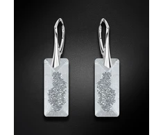 Diamond Sky Jewelry Sidabriniai auskarai „Growing Crystal II“ su Swarovski® kristalais