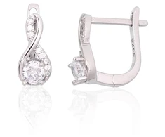 Diamond Sky Jewelry Sidabriniai auskarai su cirkoniais „Vine IV“