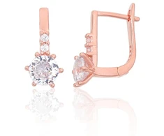 Diamond Sky Jewelry Sidabriniai auskarai su cirkoniais „Junona VIII“
