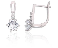 Diamond Sky Jewelry Sidabriniai auskarai su cirkoniais „Junona X“