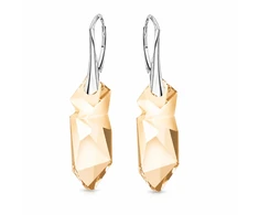 Diamond Sky Jewelry Sidabriniai auskarai moterims DiamondSky „Kaputt (Golden Shadow)“ su Swarovski kristalais