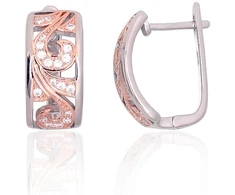Diamond Sky Jewelry Sidabriniai auskarai su cirkoniais „Enchanted Garden“