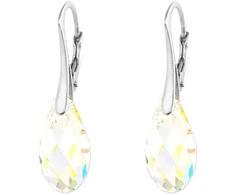 Diamond Sky Jewelry Sidabriniai auskarai „Enchanté (Aurora Borealis)“ su Swarovski® kristalais