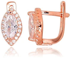 Diamond Sky Jewelry Sidabriniai auskarai su cirkoniais „Aleksandrija IV“