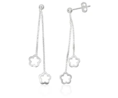 Diamond Sky Jewelry Sidabriniai auskarai „Geometry II“