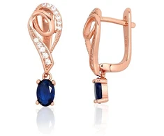 Diamond Sky Jewelry Sidabriniai auskarai su cirkoniais „City Lights“