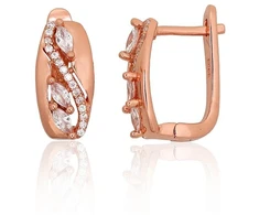 Diamond Sky Jewelry Sidabriniai auskarai su cirkoniais „City Lights II“