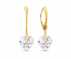 Diamond Sky Jewelry Sidabriniai auskarai „Cute Valentine“ su Swarovski® kristalais