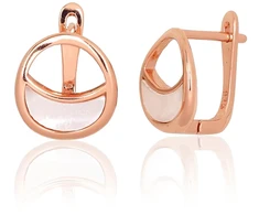 Diamond Sky Jewelry Sidabriniai auskarai su perlamutru „Pearl Haze IV“