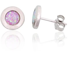 Diamond Sky Jewelry Sidabriniai auskarai su opalitu „Mėnulio Žavesys XVI“