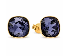 Diamond Sky Jewelry Sidabriniai auskarai „Glare (Graphite)“ su Swarovski® kristalais