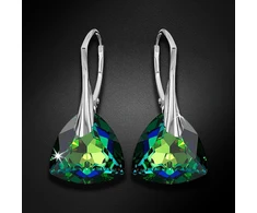 Diamond Sky Jewelry Sidabriniai auskarai „Evening Shine (Vitrail Medium)“ su Swarovski® kristalais