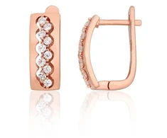Diamond Sky Jewelry Sidabriniai auskarai su cirkoniais „Camille“