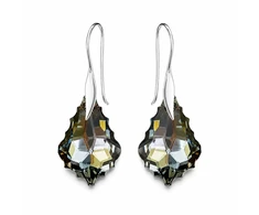 Diamond Sky Jewelry Sidabriniai auskarai moterims DiamondSky „Baroque IV (Sidabrinis Night)„ su Swarovski kristalais