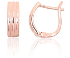 Diamond Sky Jewelry Sidabriniai auskarai „Golden Rhythm II“