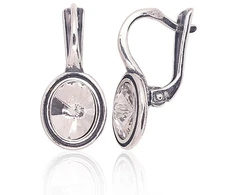 Diamond Sky Jewelry Sidabriniai auskarai „Rivoli“