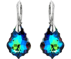 Diamond Sky Jewelry Sidabriniai auskarai „Baroque V (Meridian Mėlyna)“ su Swarovski® kristalais
