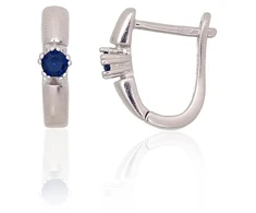 Diamond Sky Jewelry Sidabriniai auskarai su cirkoniais „Elegantiška kilpa“