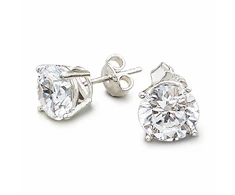 Diamond Sky Jewelry Sidabriniai auskarai moterims DiamondSky „Juno“ su Swarovski kristalais