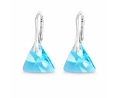 Diamond Sky Jewelry Sidabriniai auskarai „Osiris (Aquamarine)“ su Swarovski® kristalais