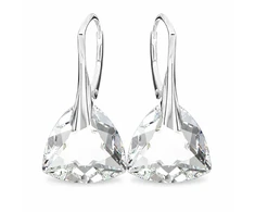 Diamond Sky Jewelry Sidabriniai auskarai „Evening Shine“ su Swarovski® kristalais