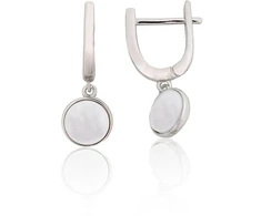 Diamond Sky Jewelry Sidabriniai auskarai su perlamutru „Mila“