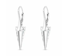 Diamond Sky Jewelry Sidabriniai auskarai „Spike“ su Swarovski® kristalais