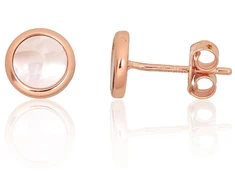 Diamond Sky Jewelry Sidabriniai auskarai su perlamutru „Full Moon“