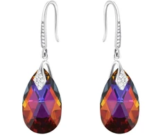 Diamond Sky Jewelry Sidabriniai auskarai „Baroque III (Volcano)“ su Swarovski® kristalais