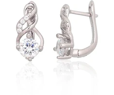 Diamond Sky Jewelry Sidabriniai auskarai su cirkoniais „Juno VI“