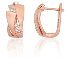 Diamond Sky Jewelry Sidabriniai auskarai su cirkoniais „Aurelia“