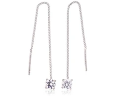 Diamond Sky Jewelry Sidabriniai auskarai su cirkoniais „Frost Light II“