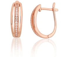 Diamond Sky Jewelry Sidabriniai auskarai su cirkoniais „Rosanna“