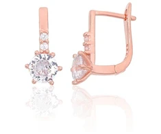Diamond Sky Jewelry Sidabriniai auskarai su cirkoniais „Junona VIII“