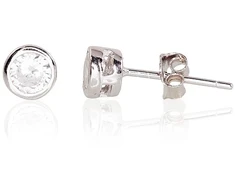Diamond Sky Jewelry Sidabriniai auskarai-vinukai su cirkoniais „Klasika IV“
