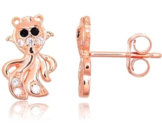 Diamond Sky Jewelry Sidabriniai auskarai-vinukai su cirkoniais „Goldfish“