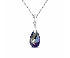 Diamond Sky Jewelry Sidabrinis kaklo papuošalas moterims DiamondSky „Baroque (Tanzanite AB)“ su Swarovski kristalais