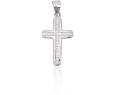 Diamond Sky Jewelry Sidabrinis kryželis su cirkoniais „Cathedral Light“