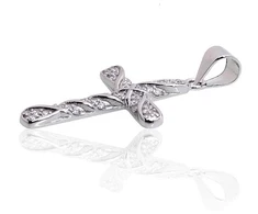 Diamond Sky Jewelry Sidabrinis kryželis su cirkoniais „Cathedral Light VI“