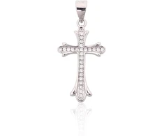 Diamond Sky Jewelry Sidabrinis kryželis su cirkoniais „Grakštumas“