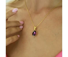 Diamond Sky Jewelry Sidabrinis pakabukas „Crystal Drop (Amethyst)“ su Preciosa® kristalais