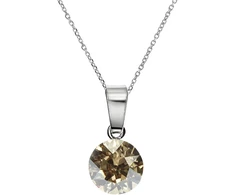 Diamond Sky Jewelry Sidabrinis pakabukas „Classic (Golden Shadow)“ su Swarovski® kristalais