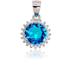Diamond Sky Jewelry Sidabrinis pakabukas su cirkoniais „Širdys ir Strėlės III“